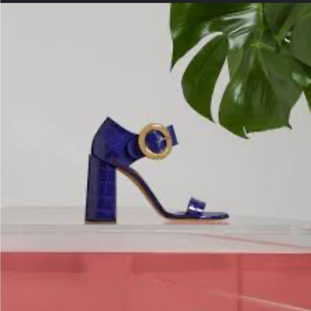 Mulberry poppy shoes, Cobalt Blue, 38